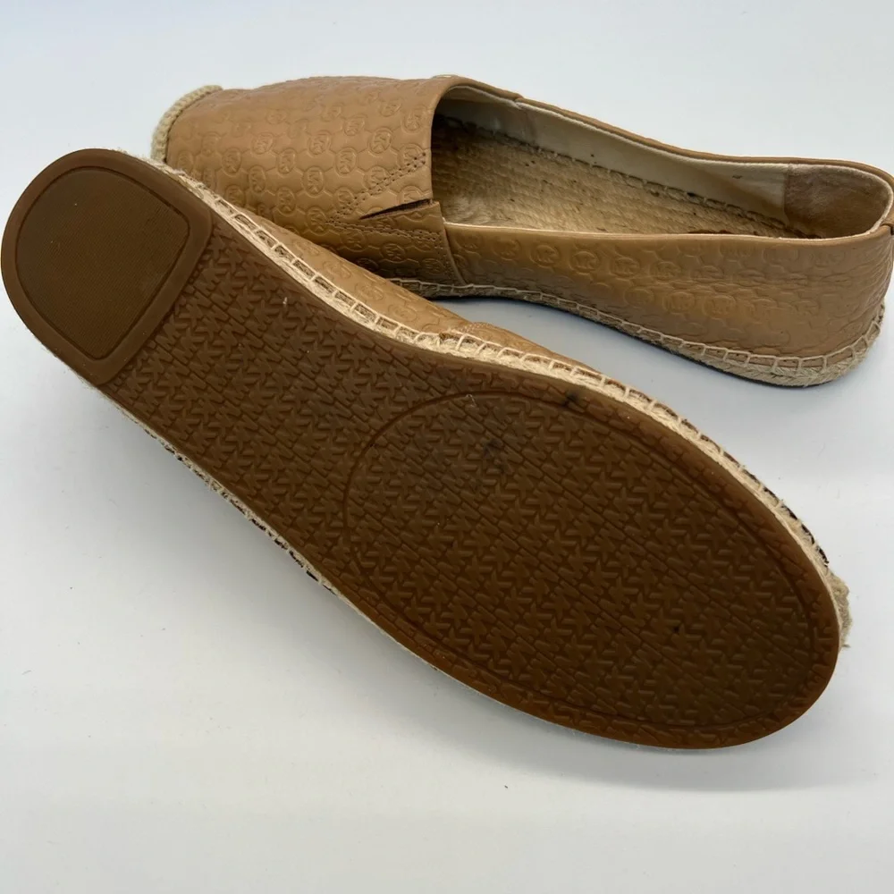 Michael Kors women’s Tan Leather Espadrille Slip-On
